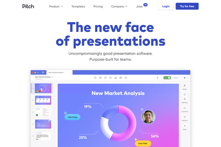 Pitch website preview