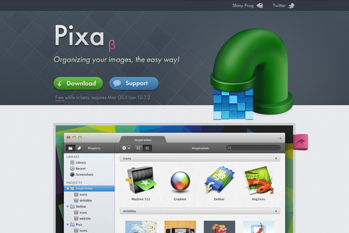 Pixa website preview