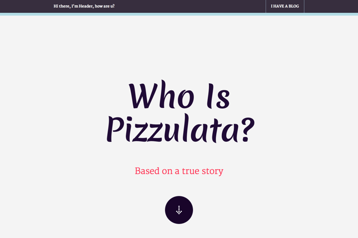 Pizzulata website preview