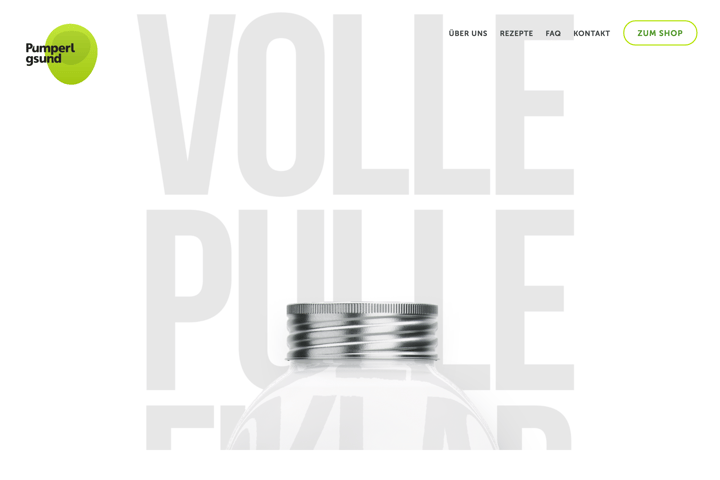 Pumperlgsund website preview