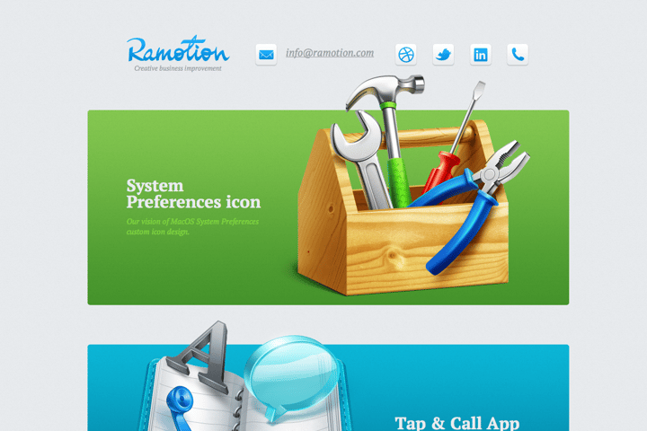 Ramotion website preview