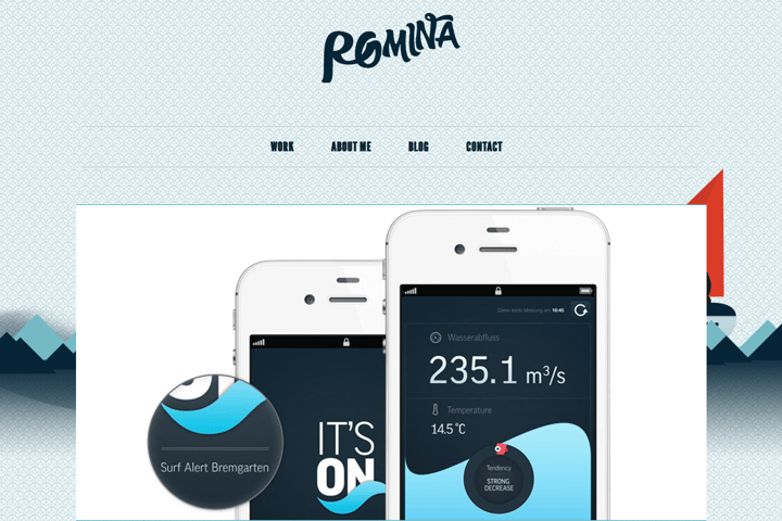 Romina website preview