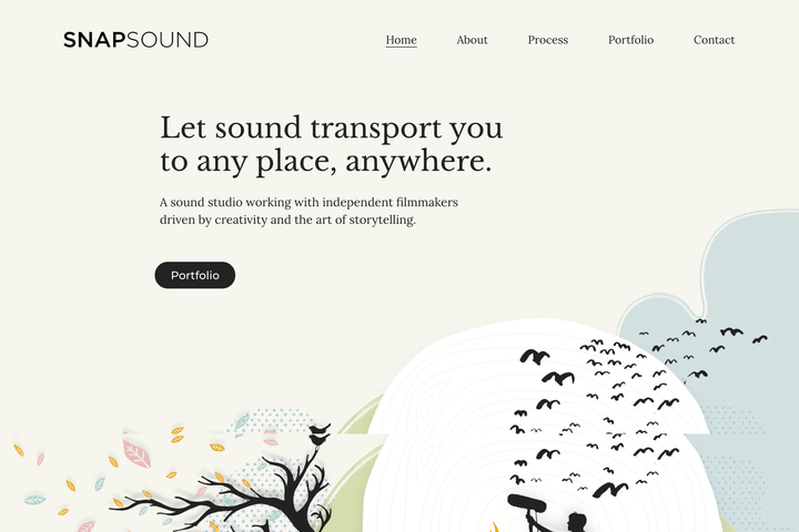 SNAPSOUND website preview