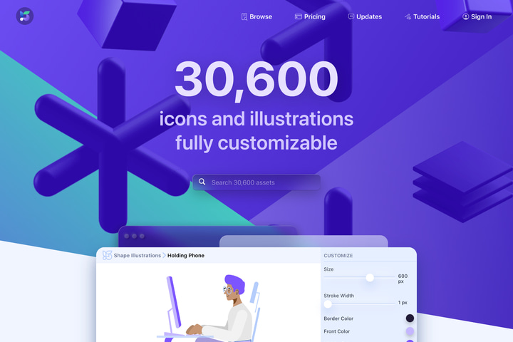 Shape website preview