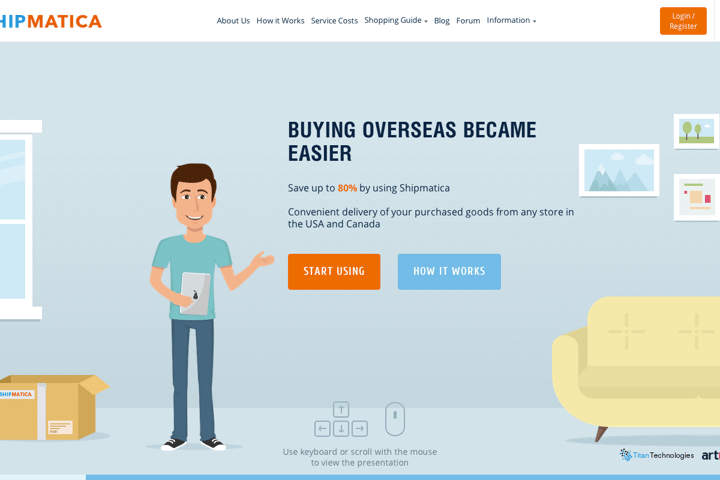 Shipmatica website preview