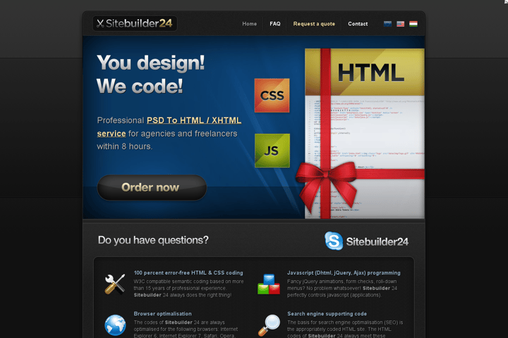 Sitebuilder24 website preview