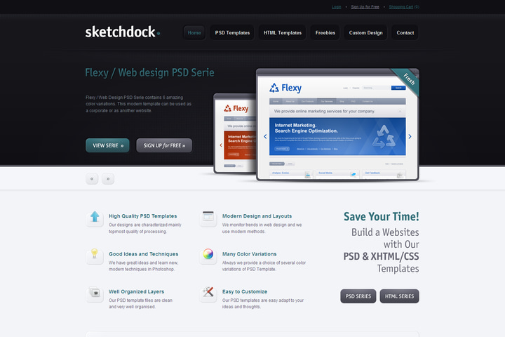 Sketchdock website preview