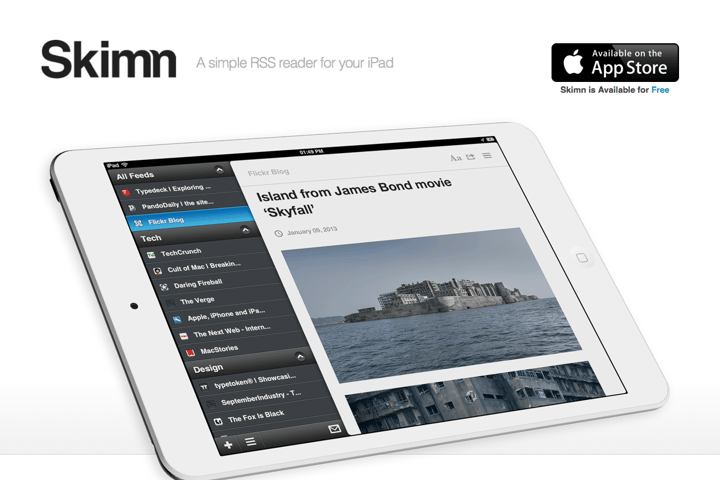 Skimn website preview