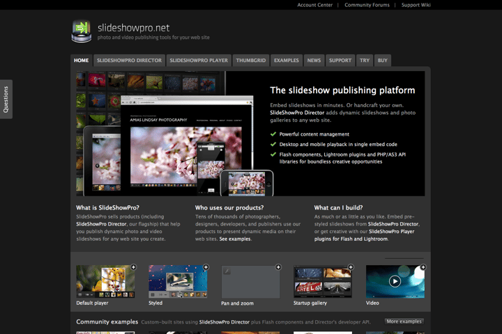 SlideShowPro website preview