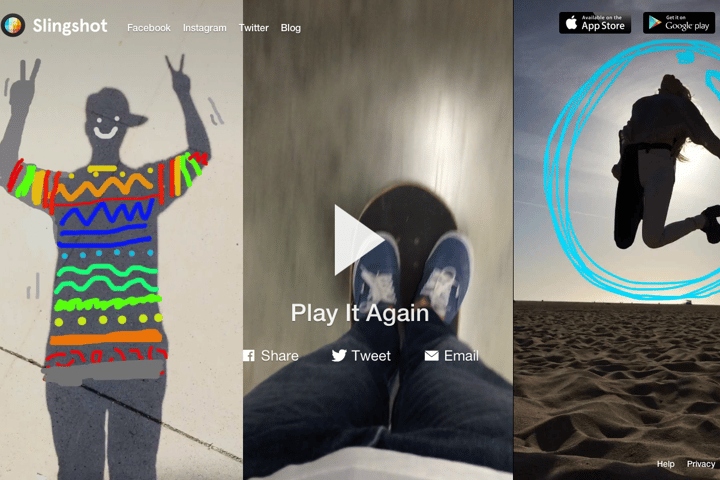 Slingshot website preview