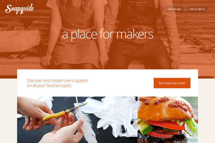 Snapguide website preview