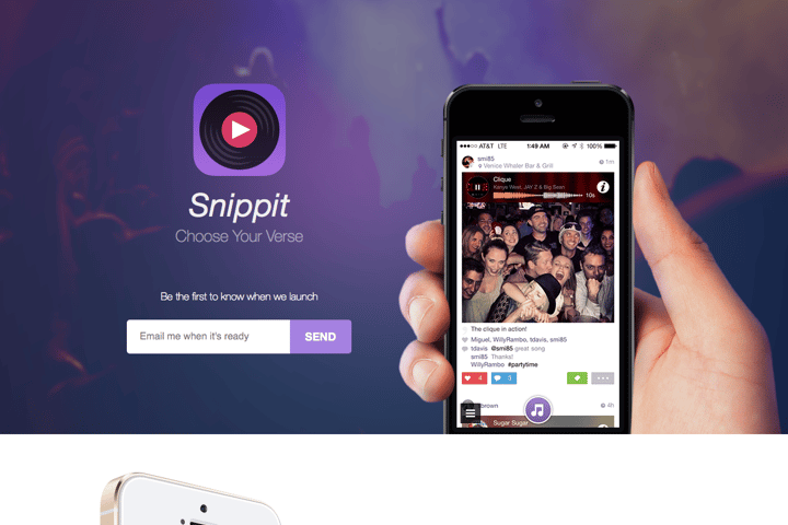 Snippit website preview