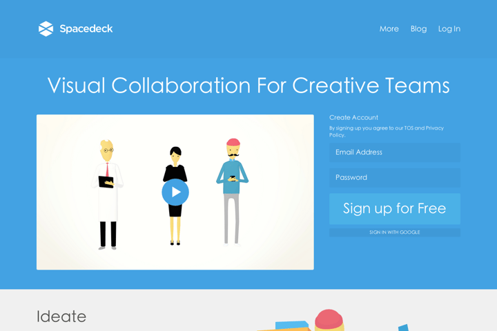 Spacedeck website preview