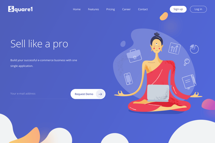 Square1 website preview