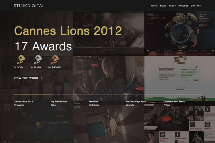 Stinkdigital website preview
