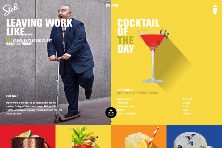 Stoli website preview