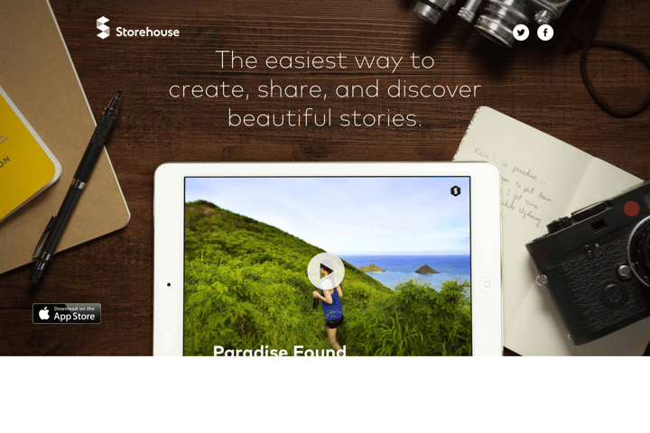 Storehouse website preview