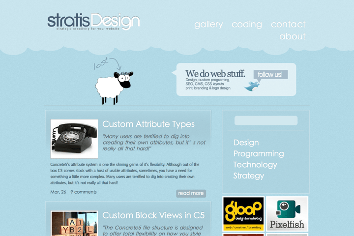 StratisDesign website preview