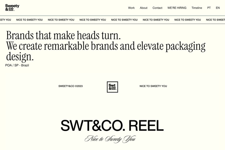 Sweety & Co. website preview