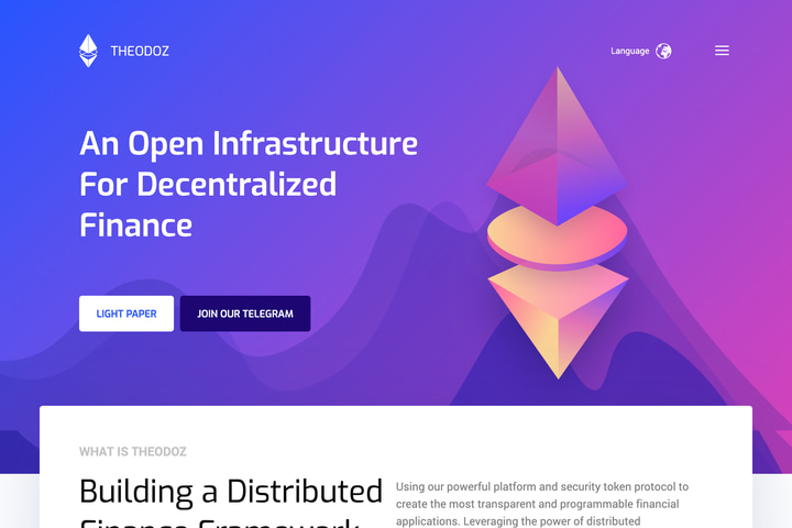 Theodoz website preview