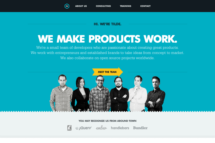 Tilde website preview