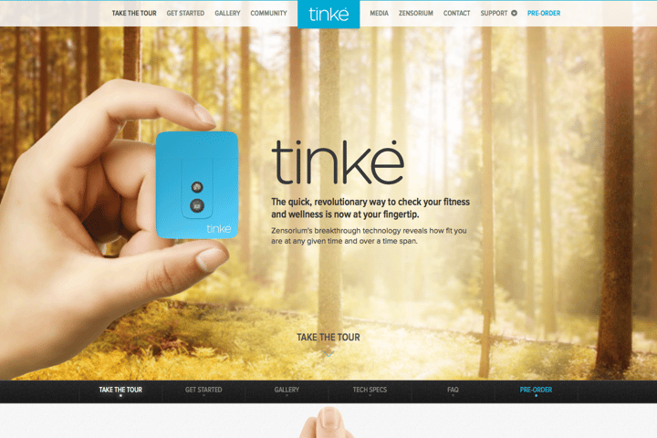 Tinke website preview