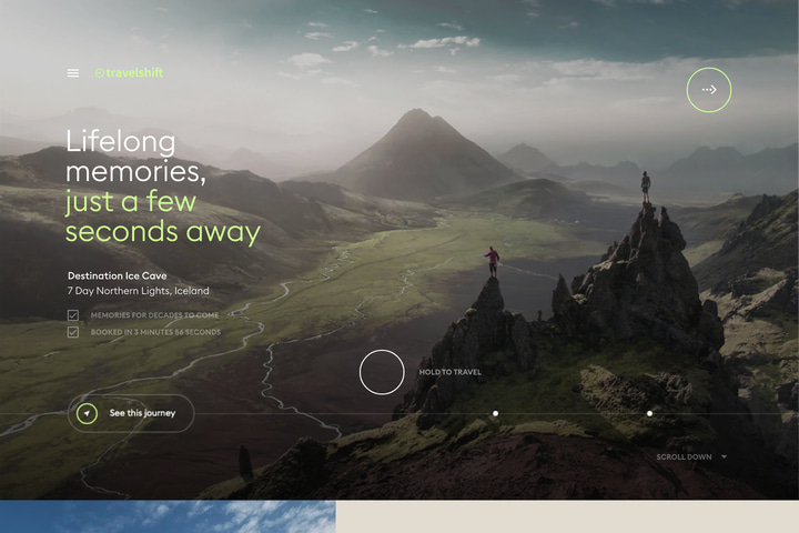 Travelshift website preview
