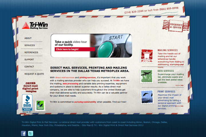 Tri-Win website preview