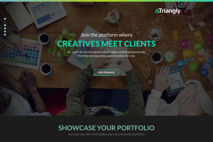 Triangly website preview