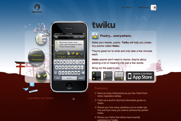 Twiku website preview