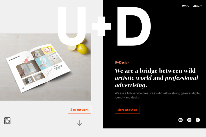 U+Design website preview