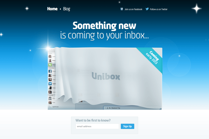 Unibox website preview