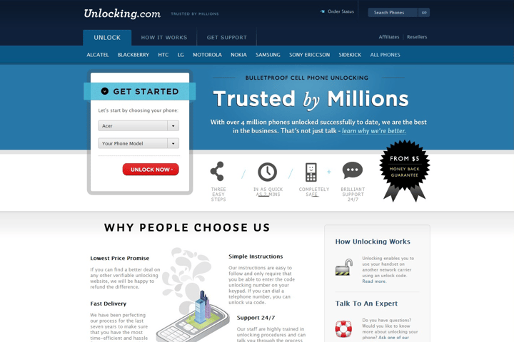Unlocking website preview