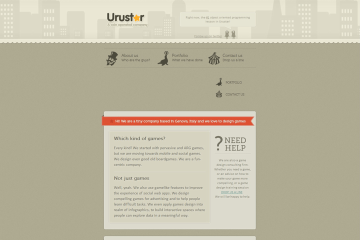 Urustar website preview