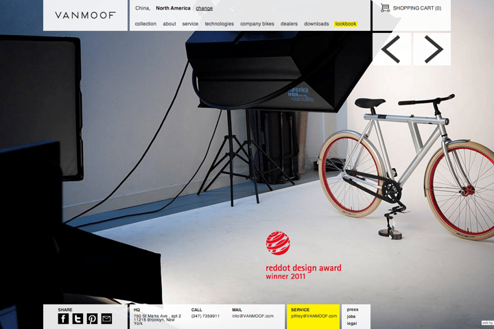 VANMOOF website preview
