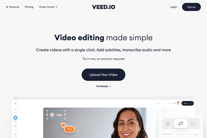 VEED website preview