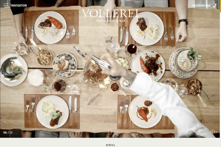 VOLLEREI website preview