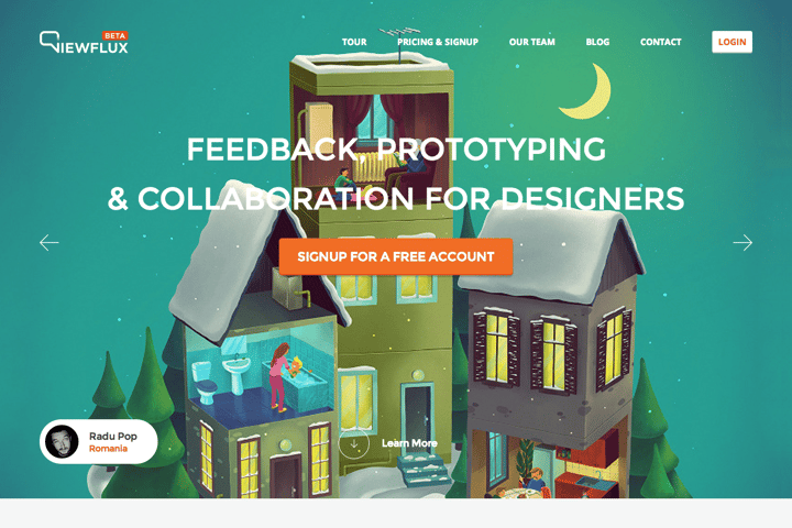 ViewFlux website preview