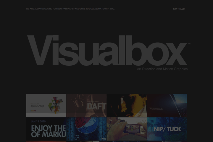 Visualbox website preview