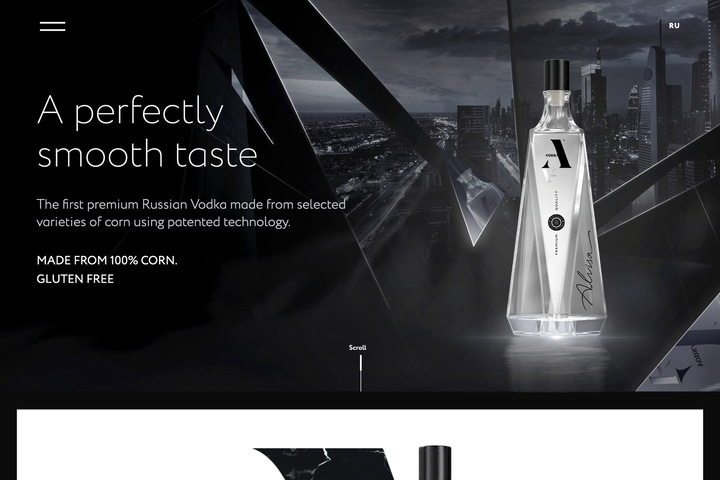 Vodka-A website preview
