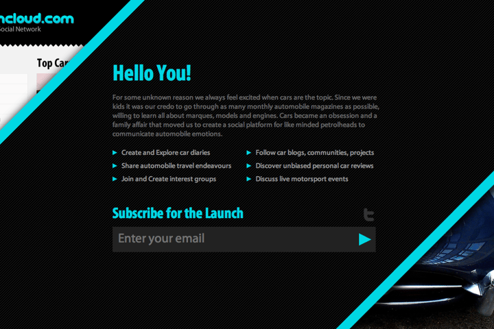 Vroomcloud website preview