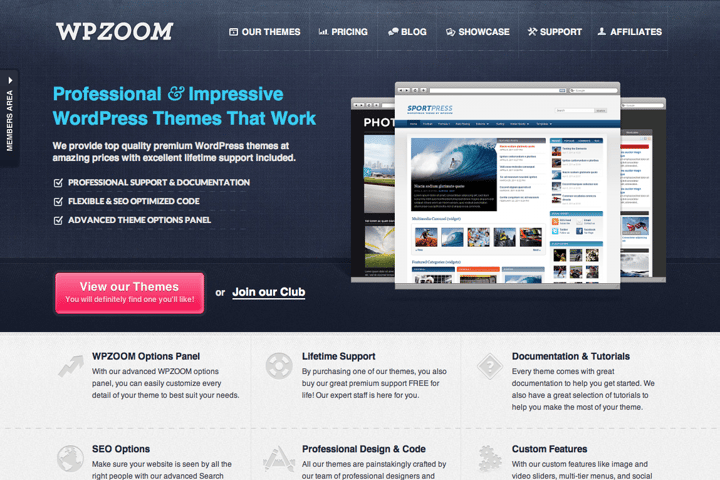 WPZOOM website preview