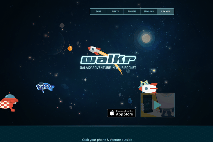 Walkr website preview