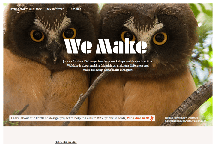 WeMake website preview