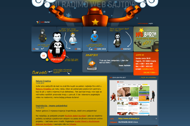 Web.Burza website preview