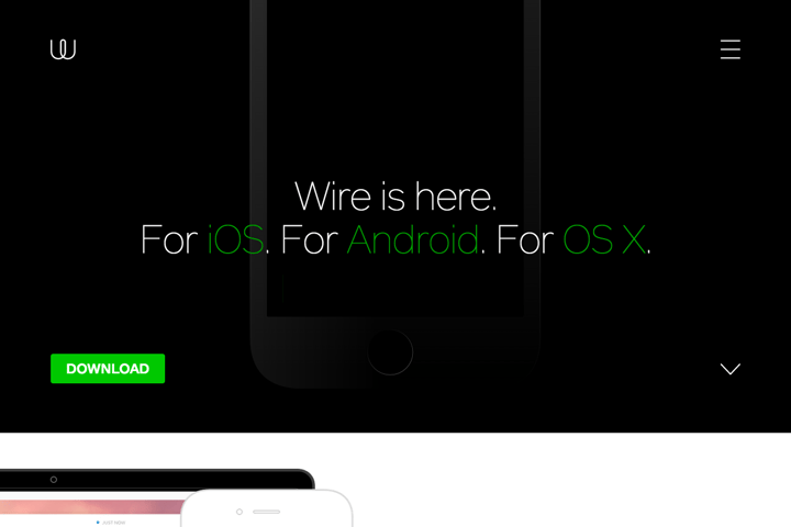 Wire website preview