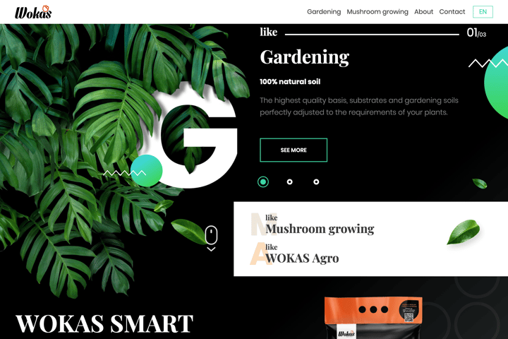 Wokas website preview