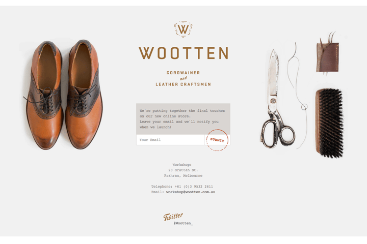 Wootten website preview