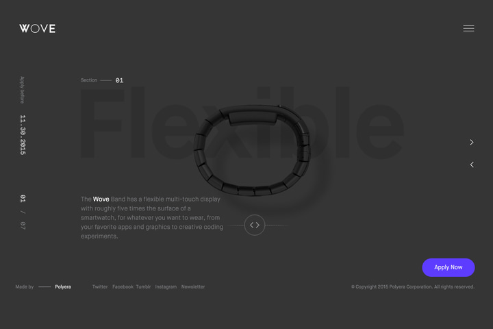 Wove website preview