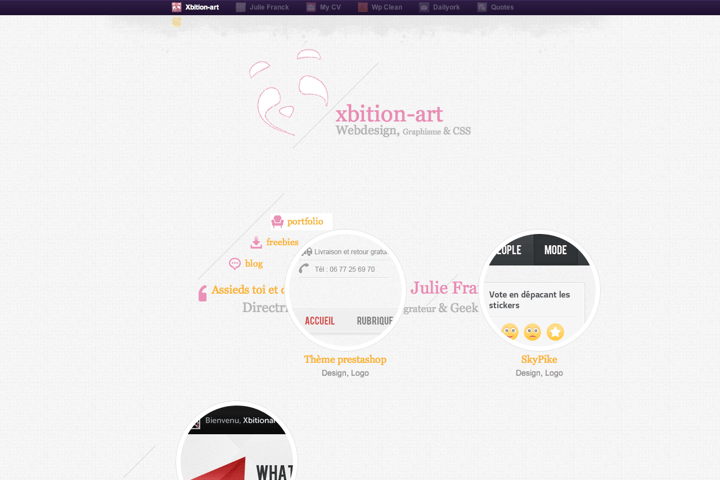 Xbition-art website preview